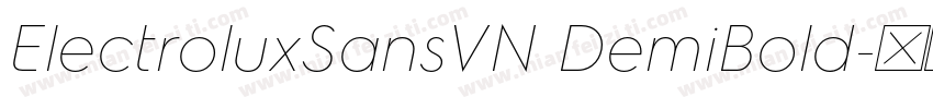 ElectroluxSansVN DemiBold字体转换